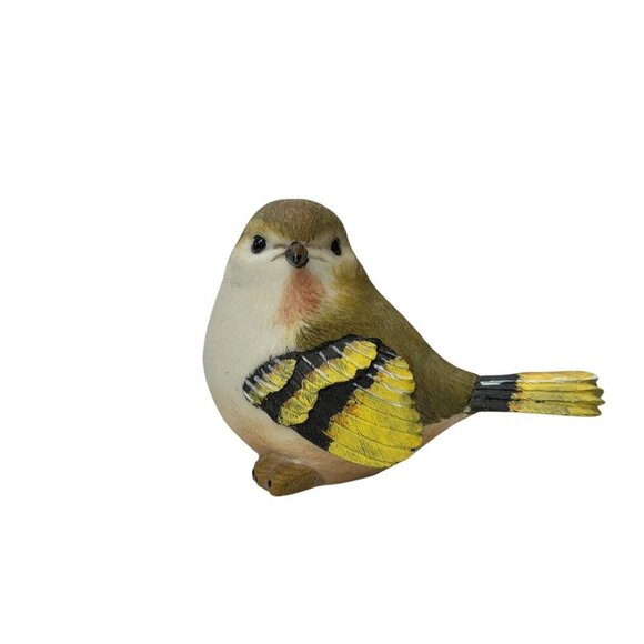 Vintage Goldcrest Bird Resin Figurines Decor Hand-Painted 6" Length - Picture 2 of 10